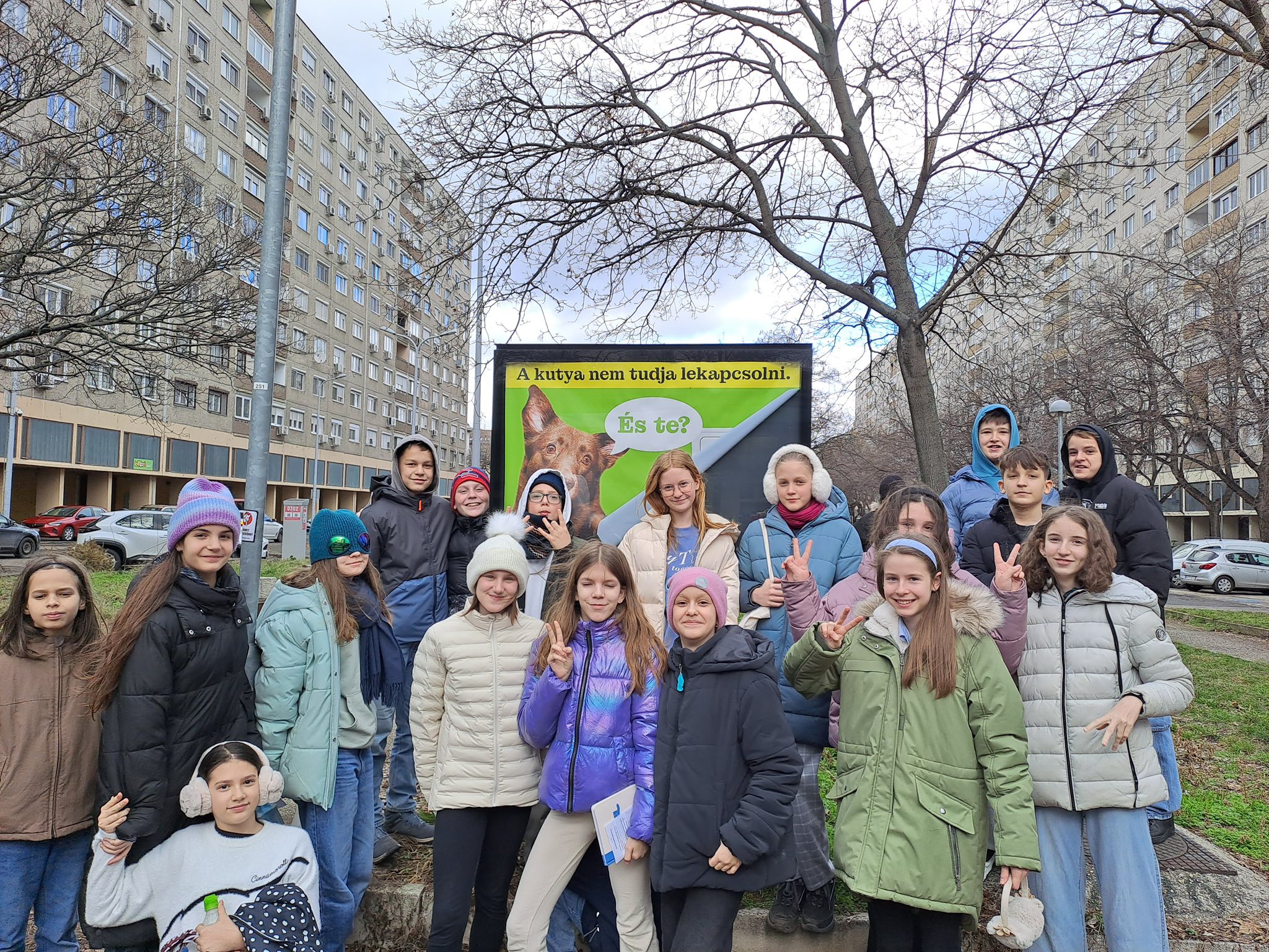 Diákjaink zöld üzenetei Óbuda utcáin